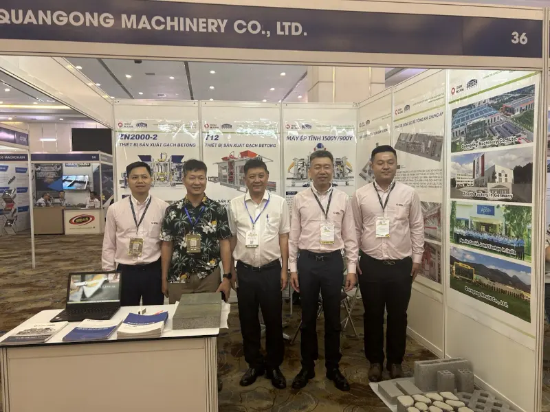 Задълбочаване на своята опора в инфраструктурата на Югоизточна Азия! Quangong Machinery Co., Ltd. блести на изложението за бетон във Виетнам през 2026 г